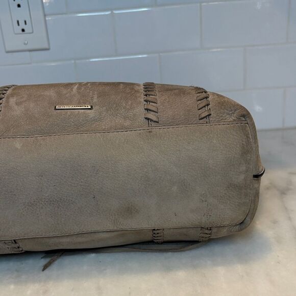 Rebecca Minkoff Bag Purse Handbag Leather Boho Nubuck Tote Bag Pocketbook - Picture 9 of 16